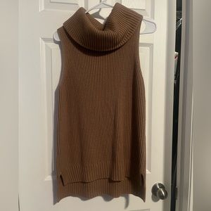 #25- Michael Kors Beige Turtleneck Vest